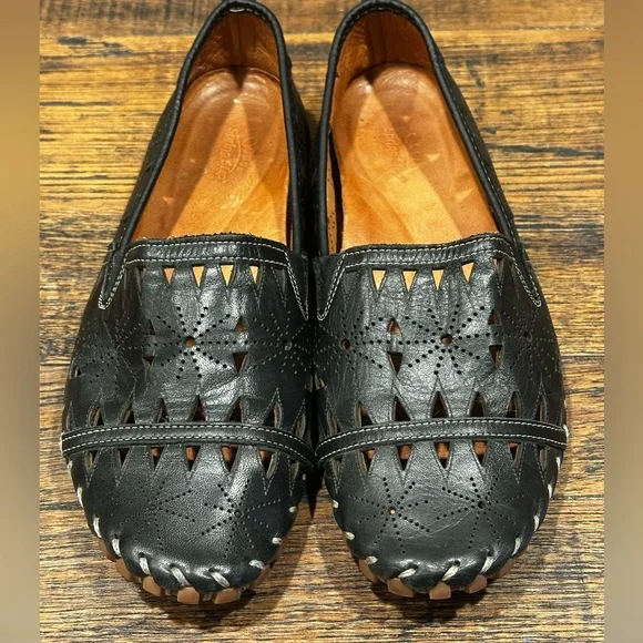 Spring Step Fusaro Black Leather Loafers Women’s Size US 10.5 EU 42 - Picture 1 of 12
